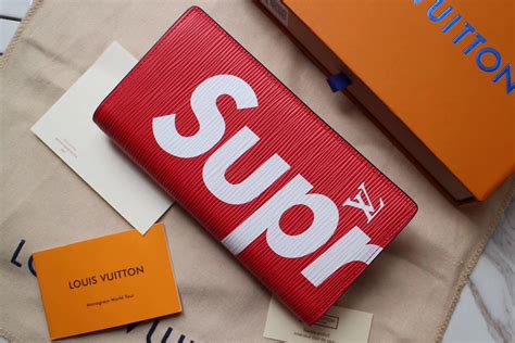 supreme x lv wallet